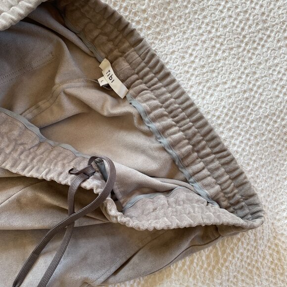 Tibi ultrasuede wide leg pull on pant - Picture 5 of 6